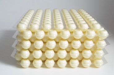 Box - Truffle hollow shells white - praline shells at sweetART